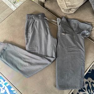 Dark grey figs scrubs